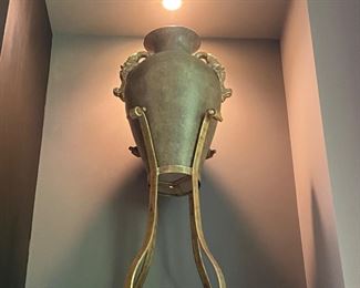 Urn Vase on Pedestal/4 Leg Vase 57.5 H