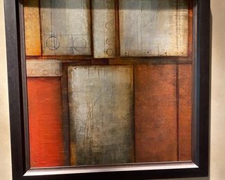 Framed Artwork by Joel Holsinger 48" W x 47.5" H