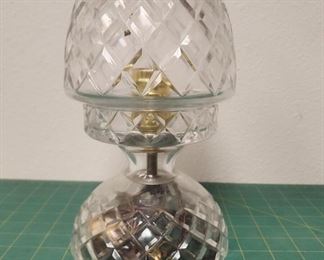 IR9106 Vintage Cut Facet Glass Acorn Shape Glass Lamp with Two Position Switch