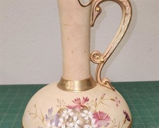 IR9127 Vintage Iron Cross Ceramic Vase Made in Austria