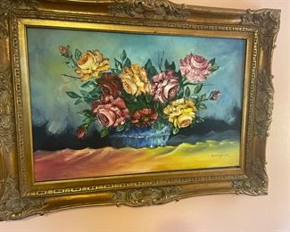 Barrymore still life original oil paintings 