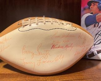 Undefeated 1974 Oklahoma University Autograph Team Football. Purchases from the Jerry Lewis Telethon way back when. Barry Switzer!