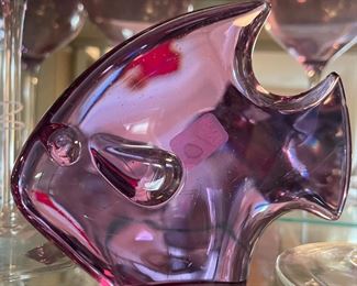 Color changing glass art