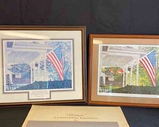Assorted Local Artist Marvin Hill Prints Solitude, Mountain Colors, Country Pride 