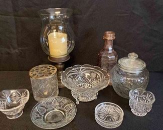 Assorted Cut Glass And Crystal Pieces 