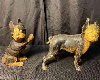 Cast Iron French Bulldog Door Stops 
