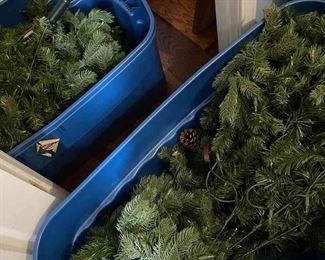 Holiday Tree Bundle Two Artificial Christmas Trees 