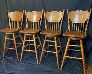 Kitchen Swivel Bar Counter Chairs