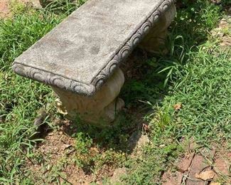 Two Concrete Benches 