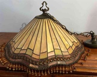 Vintage Tiffany Style Light Fixture 
