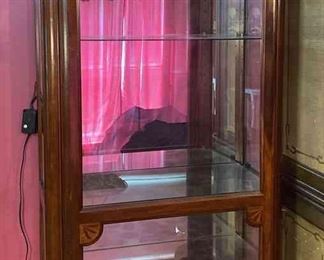 Wood Curio Cabinet 