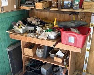 Work Table, Hardware, Hand Tools And More