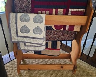 Quilts and Quilt Stand