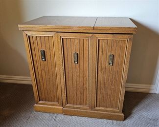 Sideboard/Desk with a Hidden Chair
