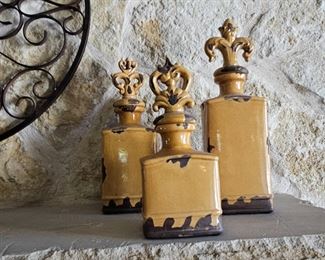 Tuscan Style Decorative Bottles