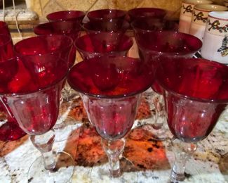Artland Iris Ruby Goblets