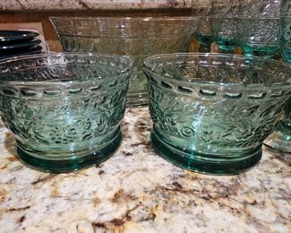 Mikasa Tender Green Glass Bowls