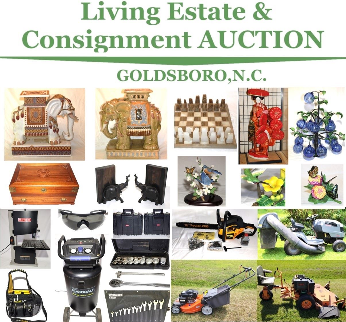 Goldsboro N.C living estate and consignment... starts on 8/8/2023