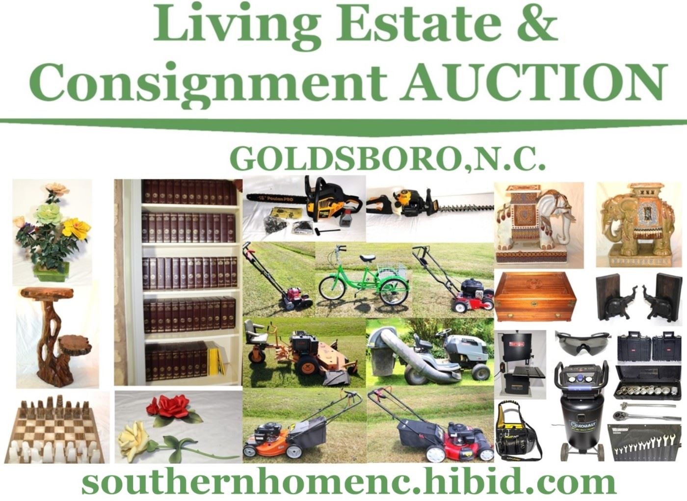 Goldsboro N.C living estate and consignment... starts on 8/8/2023