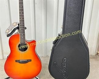 Applause by Ovation acoustic / electric guitar with stand and carry case
