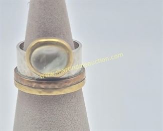 Silpada sterling and brass ring