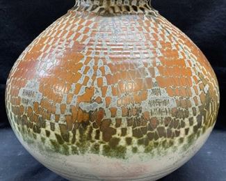 XL James Pottery Hand Thrown Scale Vase
