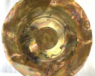 XL Artisan Torched Copper Centerpiece Charger
