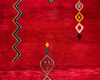 Vintage Handmade Moroccan Wool Rug
