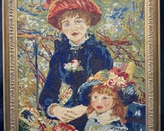 Two Sisters On The Terrace Needle Point
