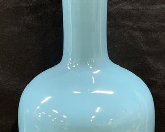 XL Middle Kingdom Bo Jia Blue Ceramic Vase
