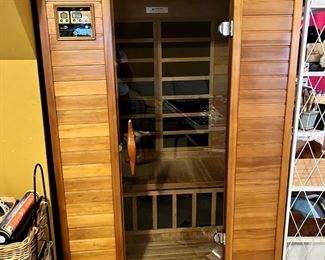 IR Dry Sauna, 2 person unit. This comes part to move. Located upstairs. New $2000+ This piece is in perfect condition $900