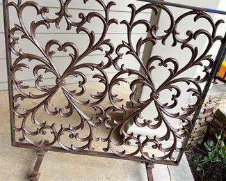 Iron Fireplace Screen $175