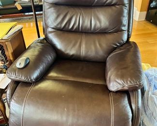 Leather Costco electric recliner $75