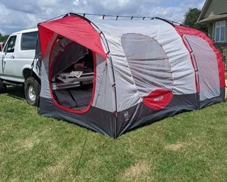 Truck / SUV tent with 2 rooms and attaches to back of vehicle. Used 1x $125
