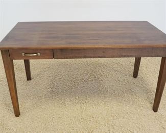 1007	BARONET ONE DRAWER MODERN STYLE DESK/WORK TABLE, APPROXIMATELY 60 IN X 31 IN X 31 IN HIGH
