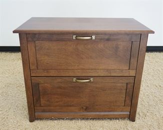1009	BARONET 2 DRAWER WOOD LATERAL FILE CABINET, APPROXIMATELY 36 IN X 20 IN X 30 IN
