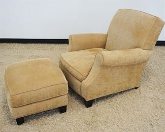 1012	HOME GEAR BY LEE INDUSTRIES UPHOLSTERED ARM CHIAR & OTTOMAN
