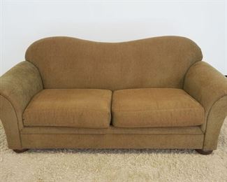 1013	CRATE & BARREL DOUBLE HUMP SOFA, APPROXIMATELY 86 IN WIDE

