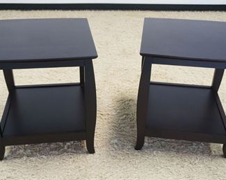 1015	BARONET SOFA LAMP TABLES, APPROXIMATELY 21 IN X 24 IN X 23 IN HIGH
