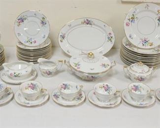 1086	H&C SELB BAVARIA GERMAN HEINRICH DINNERWARE SET, 87 PIECE, 11-10 1/4 IN PLATES, 12-7 3/4 IN PLATES, 11-7 1/4 IN BOWLS
