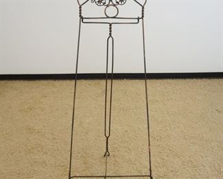 1122	ORNATE VICTORIAN STYLE BRASS & IRON EASLE, APPROXIMATELY 64 IN HIGH
