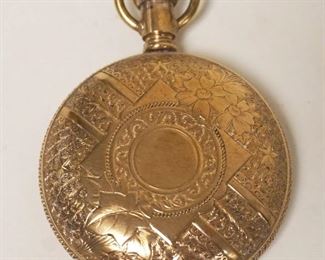 1159	ELGIN POCKET WATCH, TORNADO CASE, STEM LOOSE, FOR PARTS OR RESTORATION
