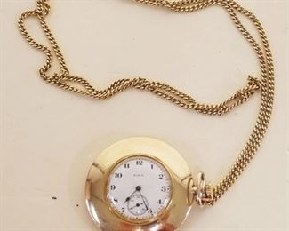 1166	ELGIN POCKET WATCH, 20 YEAR GOLD CASE, FOR PARTS OR RESTORATION
