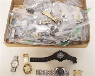 1168	LOT OF WRISTWATCHES & WATCH BANDS
