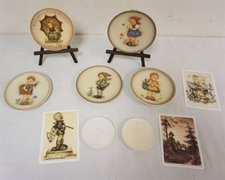 1183	LOT OF ASSORTED HUMMEL/GOEBEL ITEMS, PLATES & PLAQUES, LARGEST APPROXIMATELY 6 1/ IN
