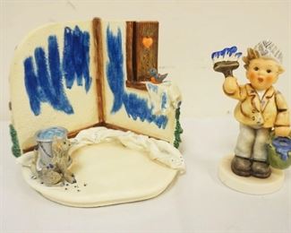 1192	GOEBEL 2 PIECE HUMMELSCAPES *PAINTING PALS*, APPROXIMATELY 6 IN HIGH
