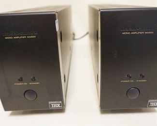 1252	2 MARANTZ MA500 MONO BLOCK AMPLIFIERS, BOTH POWER UP, NO FURTHER TESTING DONE, SOLD AS IS
