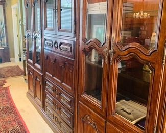 very large lighted display cabinet