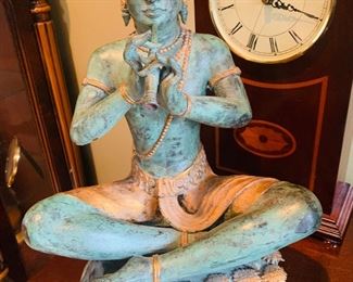 Bronze and gold leaf Thai Buddha