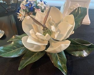 Magnolia Grandiflora with Butterfly Boehm